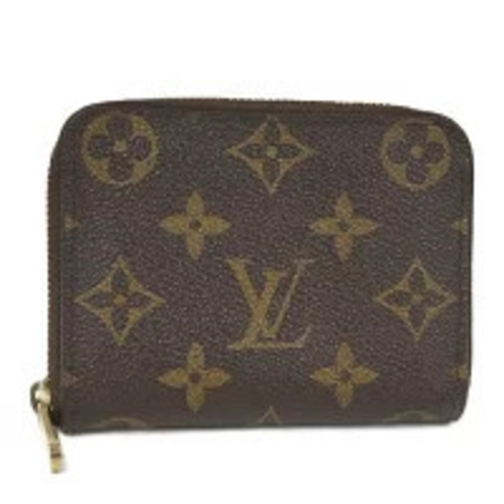 LOUIS VUITTON Zippy Wallet Coin Case Monogram Brown